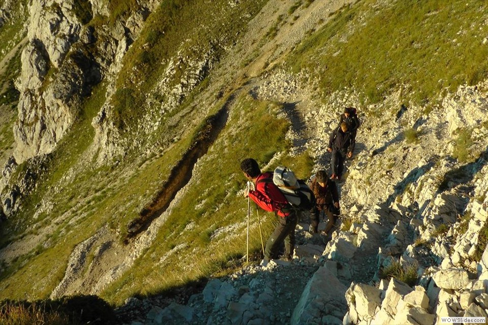 Verso la Sella di Monte Aquila