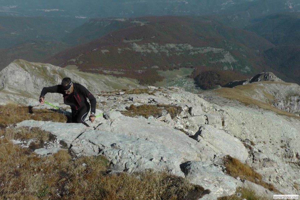 I La cresta sommitale del Corvo